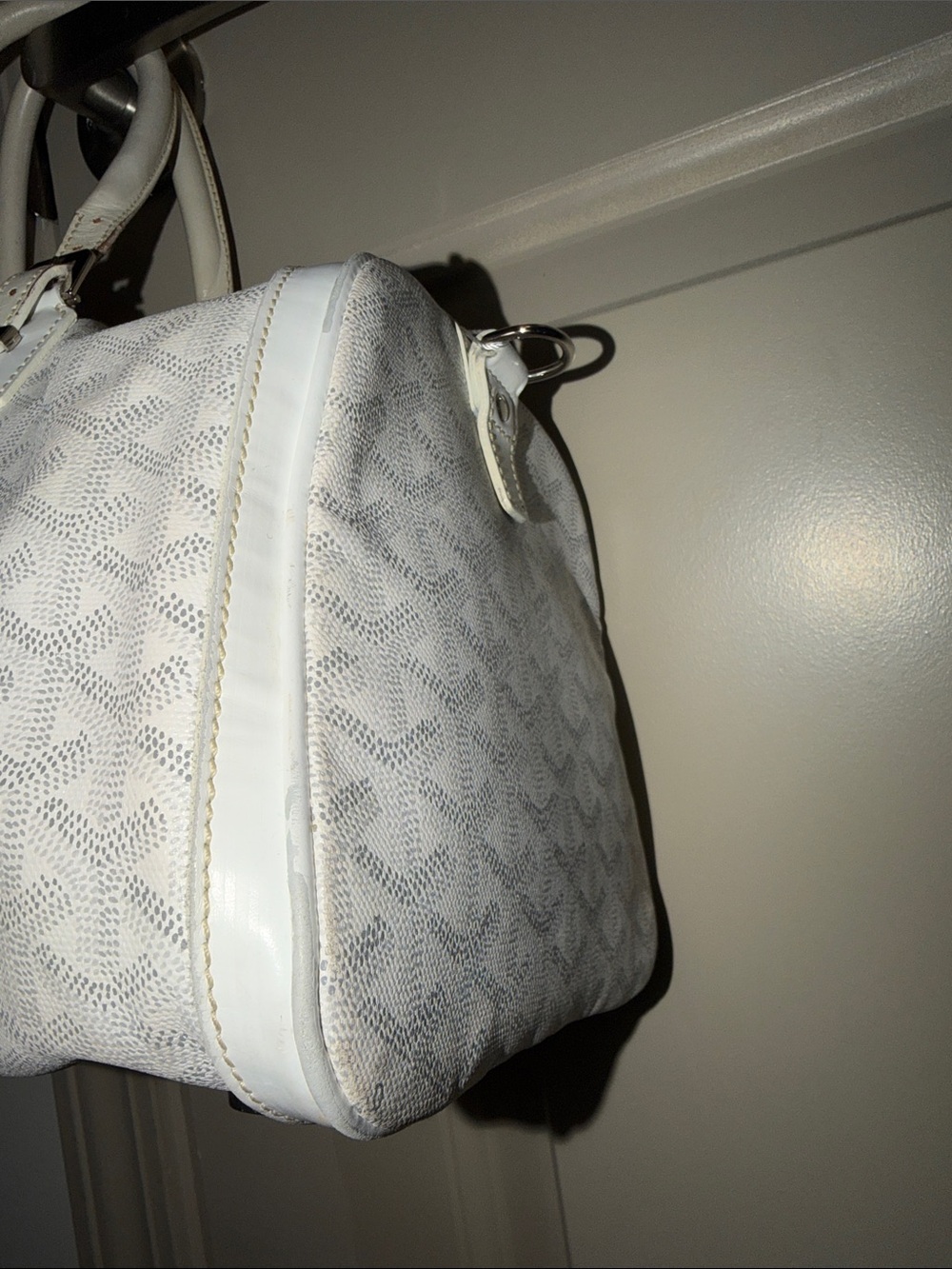 Goyard Croisiere 35” Duffel/Hand Bag in white 2006 - Picture 6 of 17